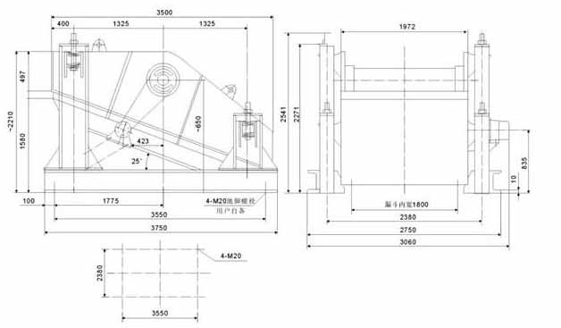 SZZ系列自定義中心振動篩結(jié)構圖